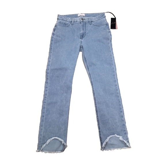 7 For All Mankind Denim - Jen7 By 7 For All Mankind Women 6  Cropped Skinny Wavy Hem Ankle Jeans NWT $99